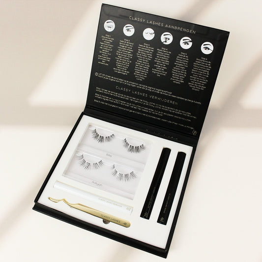 fast lash starterskit met voorgeknipte setjes aaliyah en rihanna en alle tools